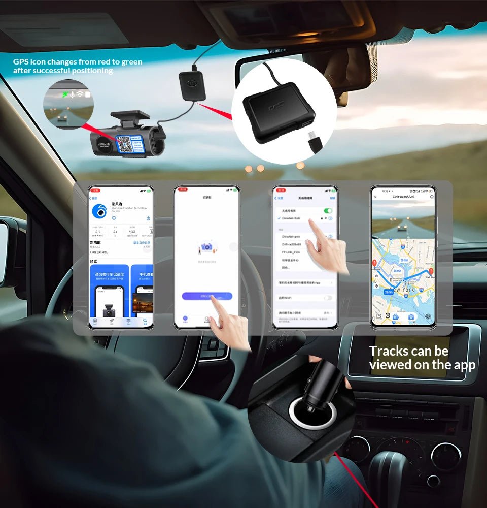 Dashcam™Caméra de tableau de bord 4K UHD - Accessoires Auto Connectes