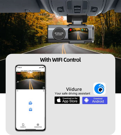 Dashcam™Caméra de tableau de bord 4K UHD - Accessoires Auto Connectes